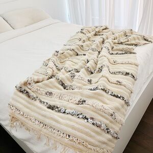 Stunning Vintage Handwoven Moroccan Blanket/Rug for Sale